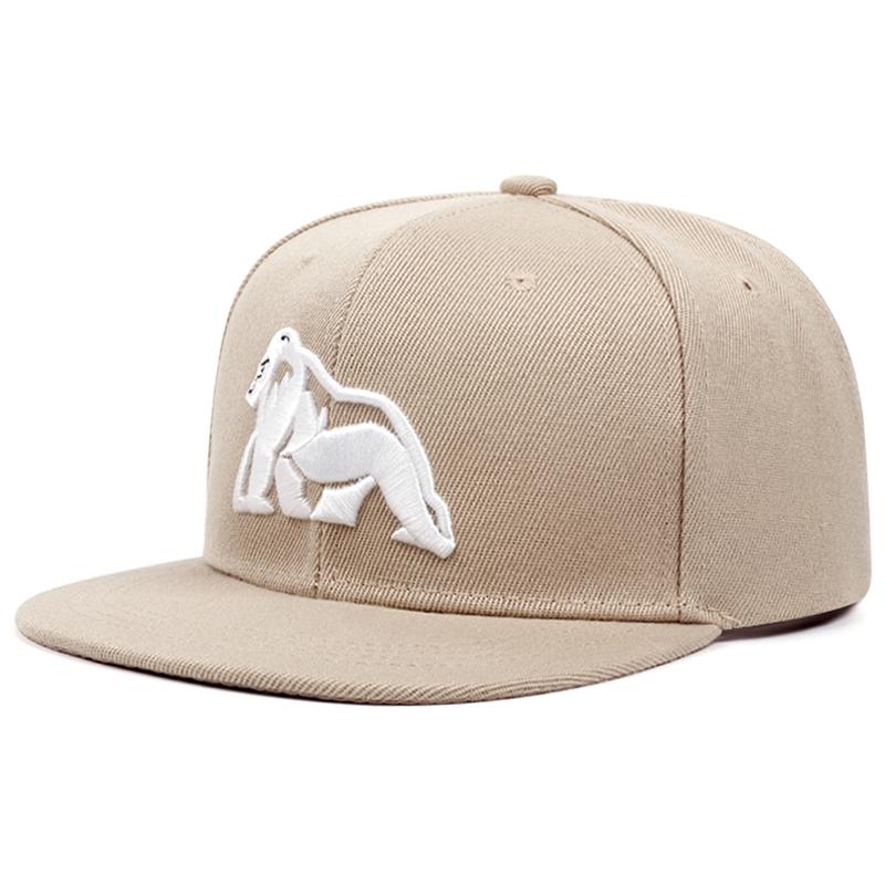 Creative New Baseball Hat Gorilla Embroidery Street Hip Hop Hat Outdoor Leisure Sunshade Flat Edge Hat Unisex