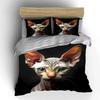 "Cat-Themed Home Decor Set" Soft Comfortable Duvet Cover Bedding Set Included 1*Duvet Cover & 2*Pillowcases Gift