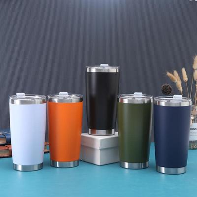 20oz 304 Stainless Steel Vacuum Insulated Car Cup - Customizable, Portable Beer Cup