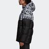 adidas Originals Color Block Reversible Hooded Down Jacket Men Outerwear Black DP8551