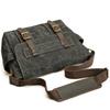 Retro Oil Wax Canvas Men's Crossbody Bag - European & American Style, Single Shoulder, Lightweight Business & Commuter Messenger Bag
