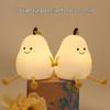 Pear-Shaped Silicone Night Light - Kids' Bedside Lamp & Gift Ornament