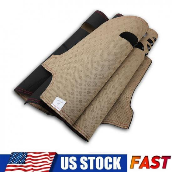 Red Leather Dashmat Dash Cover Dashboard Mat Car Interior Pad For Grand Cherokee