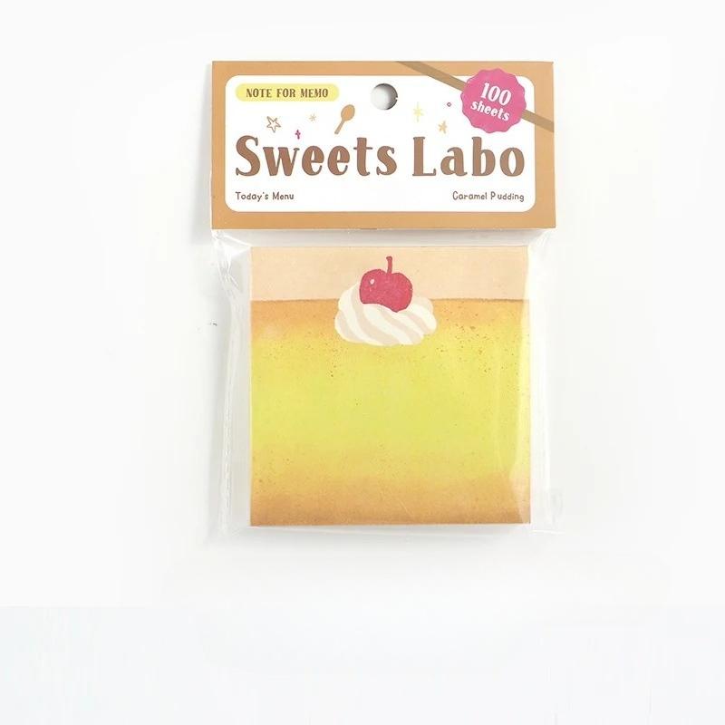 

100pcs Memo Material Cake Food Post-it Note School Office Supplies DIY Junk Journal Scrapbook Decor Background Paper