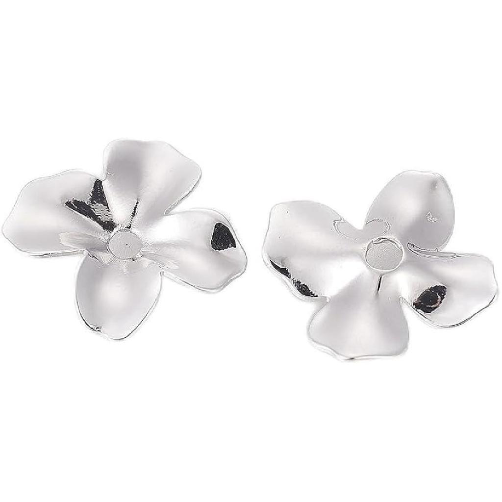 LiQunSweet 20 Pcs 18K Gold Plated Heart 304 Stainless Steel Beads Lovely Heart Spacer Loose Beads for Valentine's Day Gifts DIY Jewelry Craft