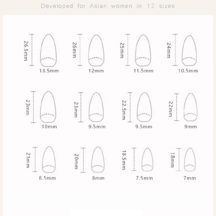 24Pcs Almond Fake Nail Press On Nail Artificial Nail False Nail Glues On Nail Gradient Designs French Nail Tips Gifts
