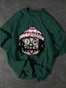Unisexs Tshirt Cartoon Money Hungry Character Pattern Print Hip Hop Streetwear Daily Casual Sxxl