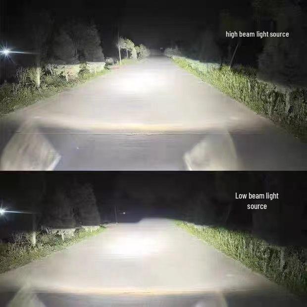 Compatible Shaanxi Delong L5000 Front Headlight: Dual-Lens Bright LED with Daytime Running Lights