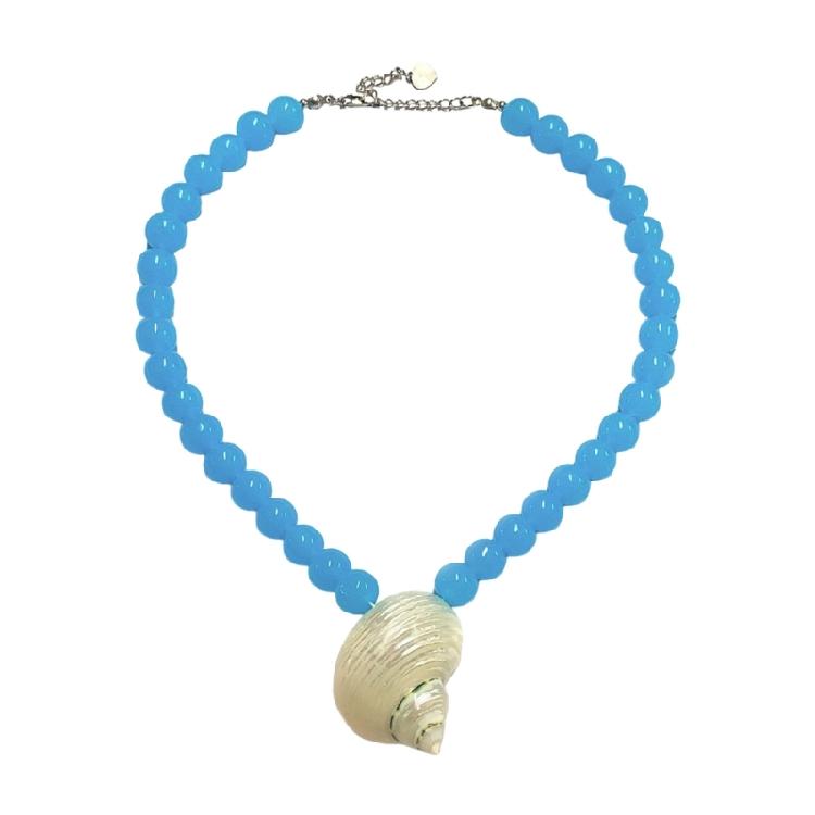 Handcrafted Conch Shell Necklace Pearls Details Versatile Earrings Jewelry For Casual Or Formal