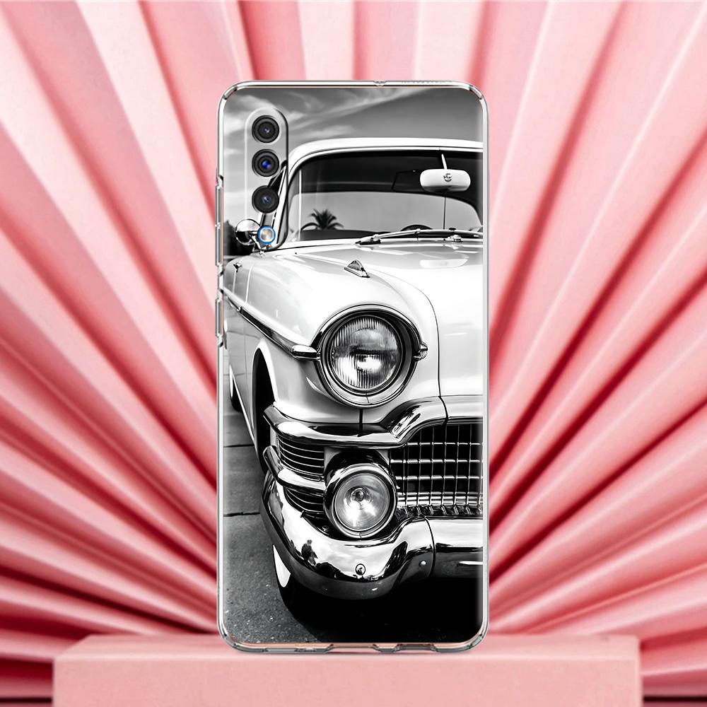 Phone Case For Samsung A56 A36 A26 A24 A16 A14 A12 A32 A50 A70 A20E A22 A40 A34 A54 A42 A52 5G A04s A06 Cover Black White Car