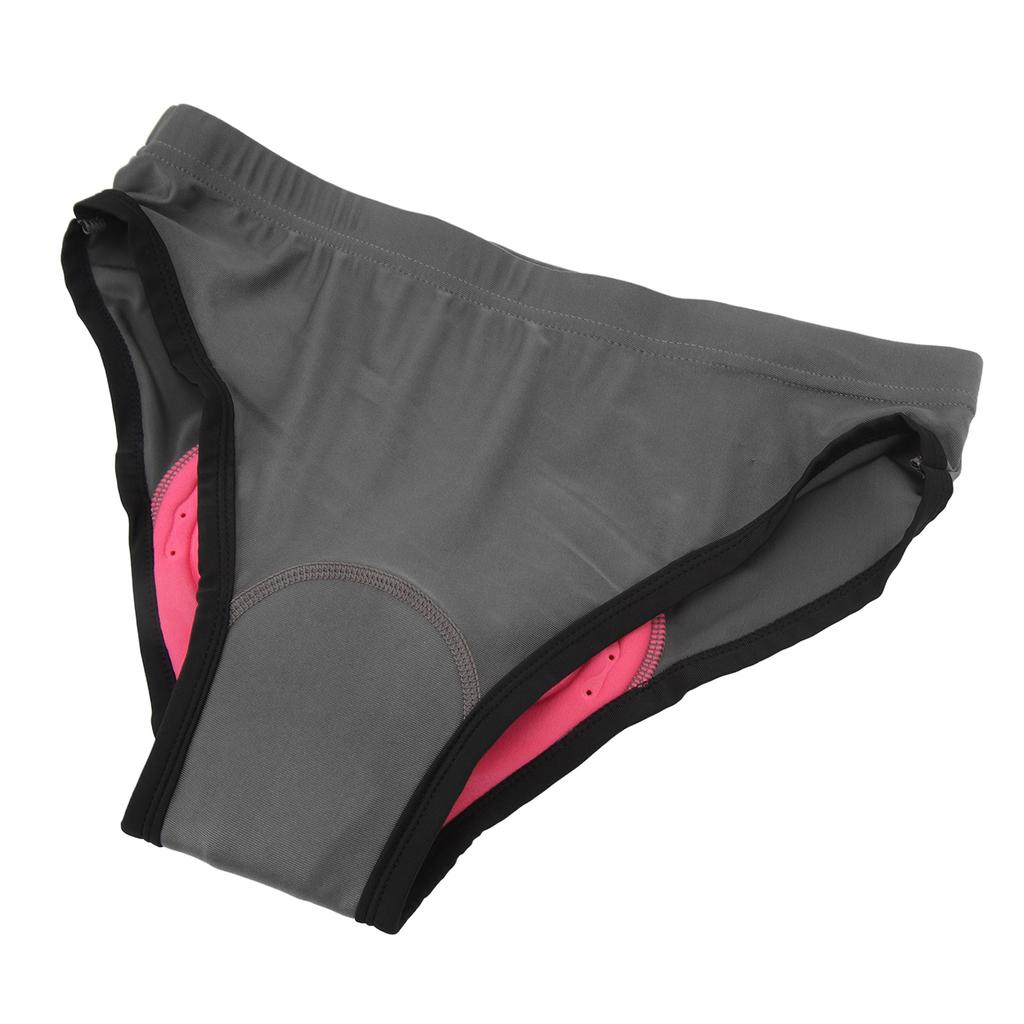 Women Cycling Underwear 3D Padded Bike Shorts Underwear Lightweight Quick Drying Women Bicycle Briefs Dark Grey XL