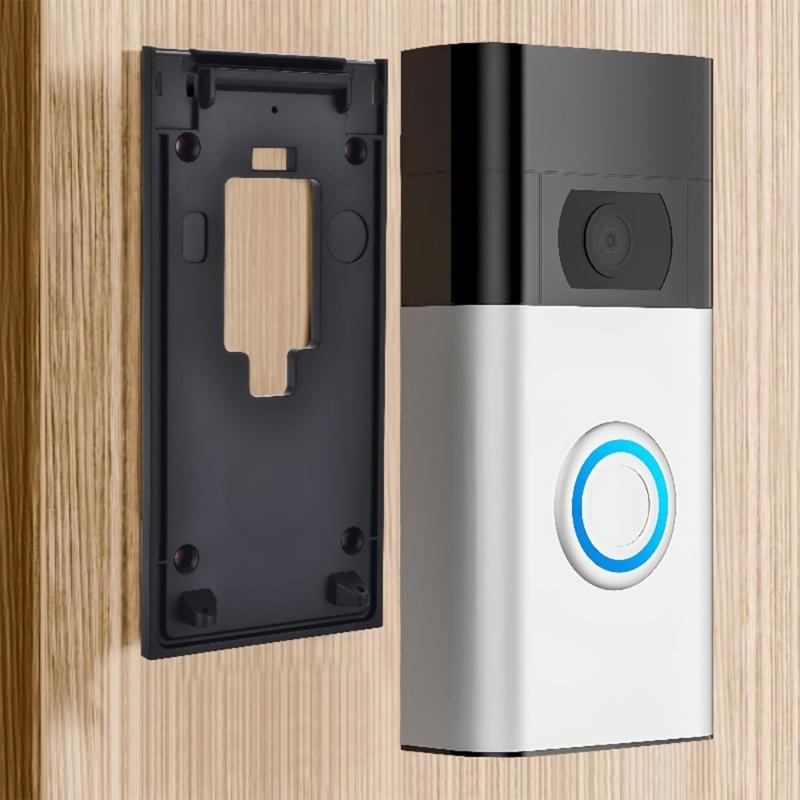 No Drill Video Doorbell Mount Bracket Replacement Doorbell Mounting Plate Holder for Rings Video Doorbell Easy To Install
