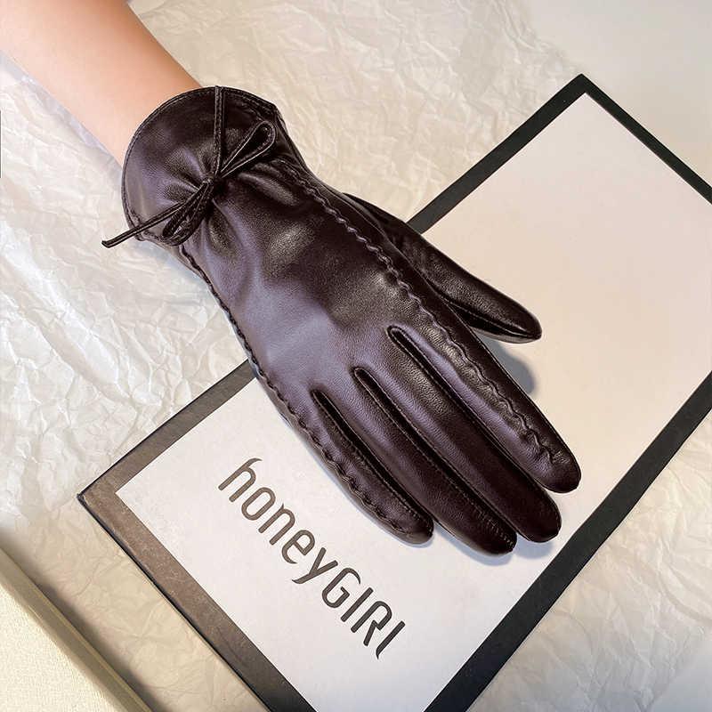 

Gloves women winter warm fleece thickened driving touch screen windproof L