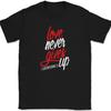 Love Never Gives Up T-Shirt Christian Bible Praise Worship Jesus God Tee