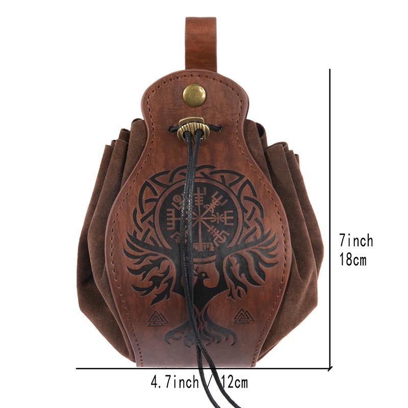 Pu Leather Bag For Dnd Dice Game Tray Cute Drawstring Pouch For D&D Roleplaying Rpg Gift Ideas Coin Purse Cosplay Accessories