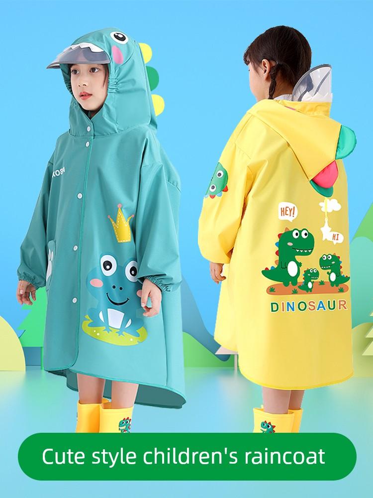 Children's Raincoat for Boys and Girls, Kindergarten and Primary School Students, Special for School Use, Full-Body Rainproof and Waterproof Poncho
