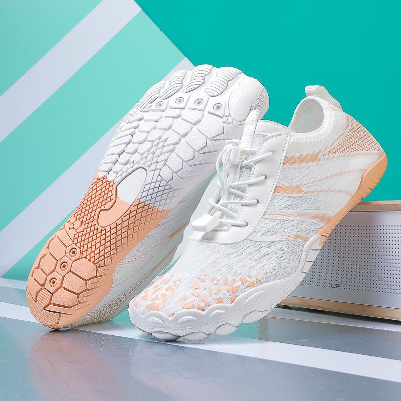 

2025 outdoor women s beach shoes quick-drying rafting shoes surfing comfort men s back stream five-finger wading shoes fitness jumping shoes 36 белый