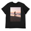 A Walk with Your DOG T-Shirt Blue Archive Cotton Man T-shirts Oversized Men's Clothing