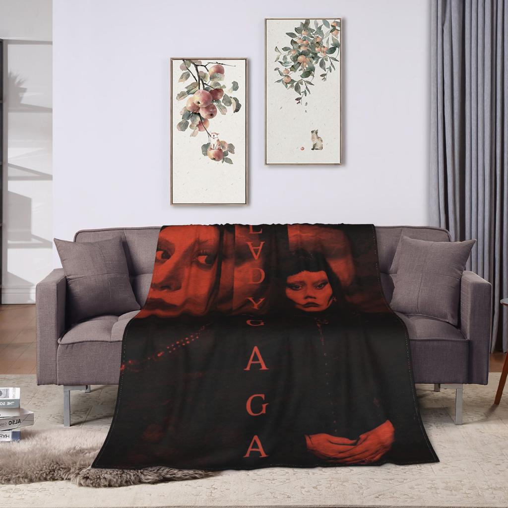 Lady Gaga Abracadabra Mayhem Coperte Flanella Primavera Autunno Coperte Calde Multifunzione per Divano Camera da Letto Copriletti