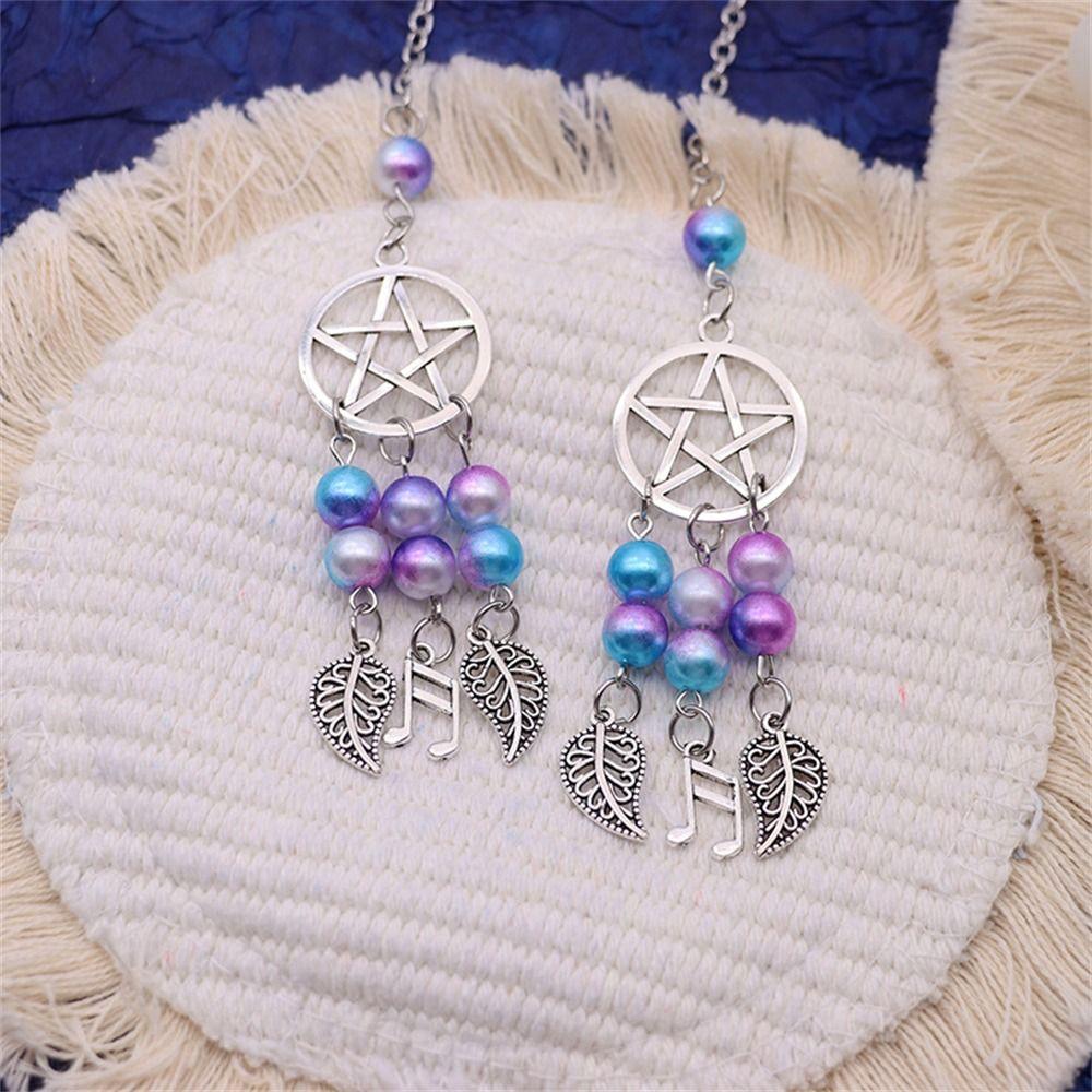 Beautiful Rearview Mirror Car Interior Pendant Car Accessories Beads Dreamcatcher Colorful Car Decoration