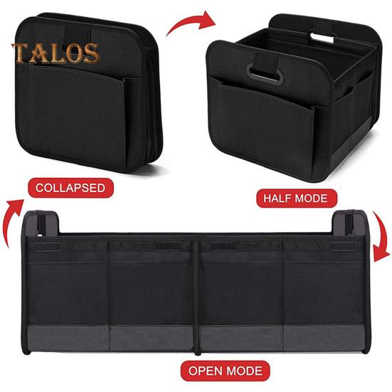 Kofferraum-Organizer, faltbare Aufbewahrungsbox, großes Fassungsvermögen, mehrere Fächer, wasserdicht, zusammenklappbarer Aufbewahrungskoffer für den Kofferraum