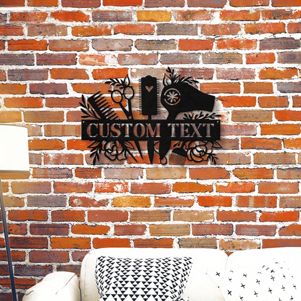 Metal Sign Wall Decor Hair Salon Barber Shop Gift Custom