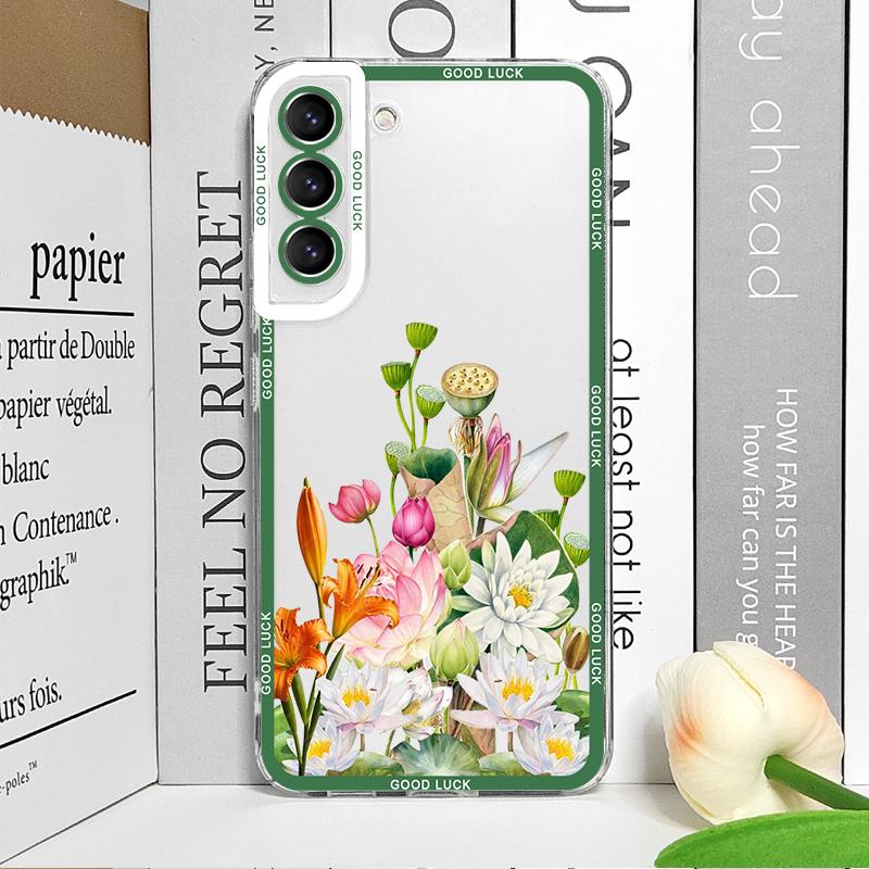Luxury Fresh Flowers Birds Printed Phone Case for Realme 12 10 11 9 Pro Plus 8i 9 PRO C75 C64 C31 C53 5G Art Floral Soft Covers