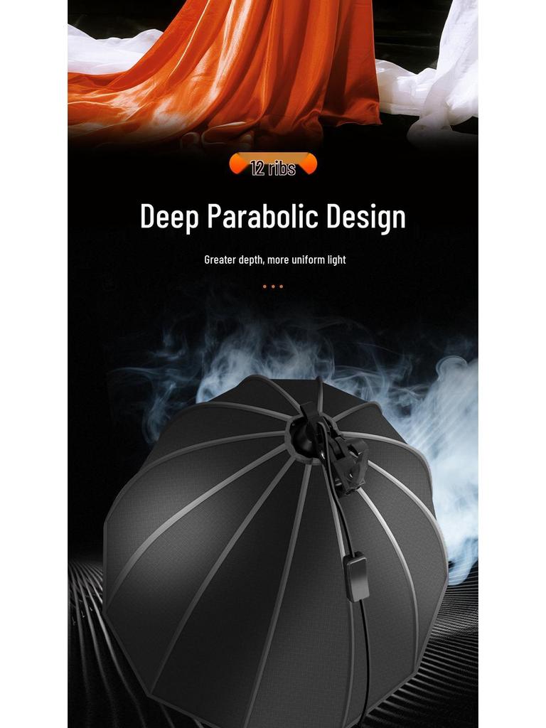 Professional Parabolic Softbox Grid for Photography & Live Streaming