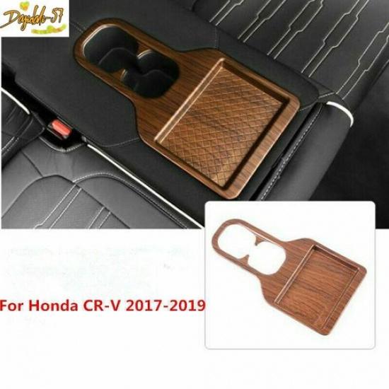 Peach Wood Grain Rear Water Cup Holder Cover Trim For Honda CR-V CRV 2017-19 New