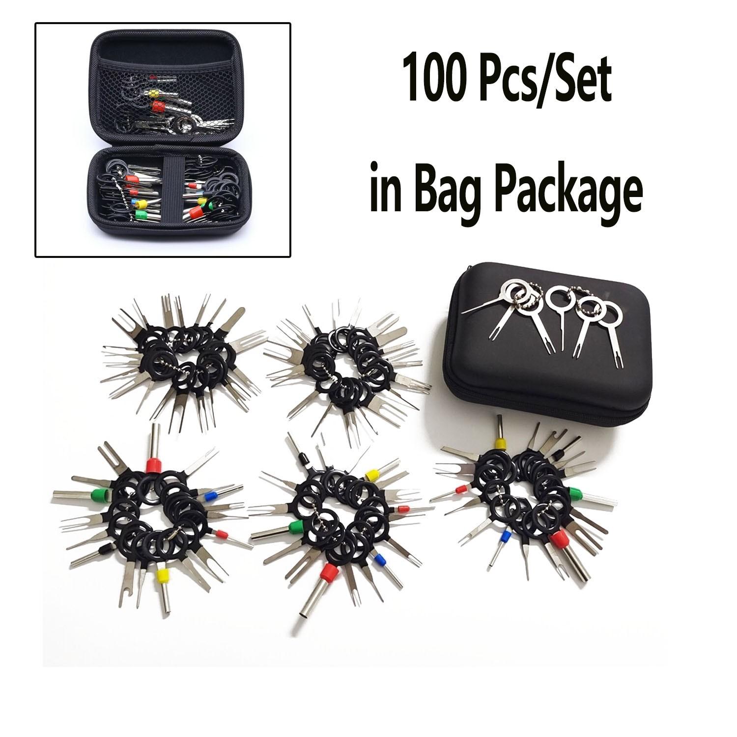 100*Набор инструментов для снятия клемм Съемник клемм Пин для извлечения контактов Металлический