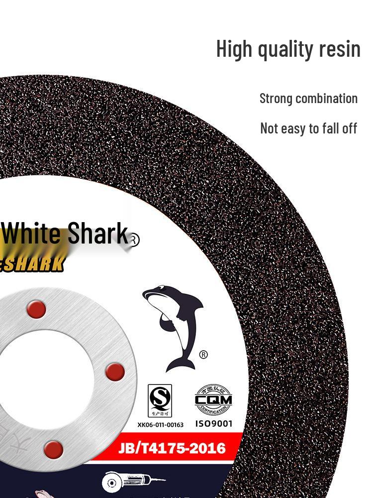 Great White Shark Dual-Purpose Grinder: 100*2.5 Metal & Stainless Steel Cutting Disc.