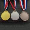 Sport Zlato Stříbro Měď Medaile Suvenýr se Stuhou Rugby Volejbal Hokej Baseball Basketbal Fotbal Soutěžní Cena