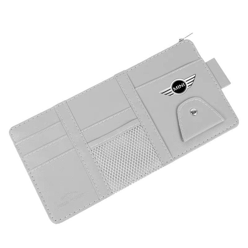 1Pcs Car Sun Visor Point Type Multi-function Storage Bag Car Accessories For MINI Cooper Fridge One S F56 R57 R58 R60 JCW Countryman Clubman