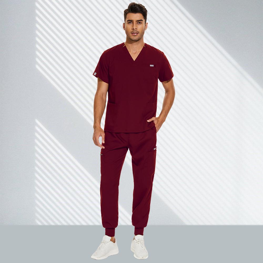 2025 neue Männer Medizinische Peelings Tops Hose Unisex Chirurgische Sets Frauen Schönheit Salon Uniformen Dental Cic Arbeitskleidung Overalls Pflege Kleidung
