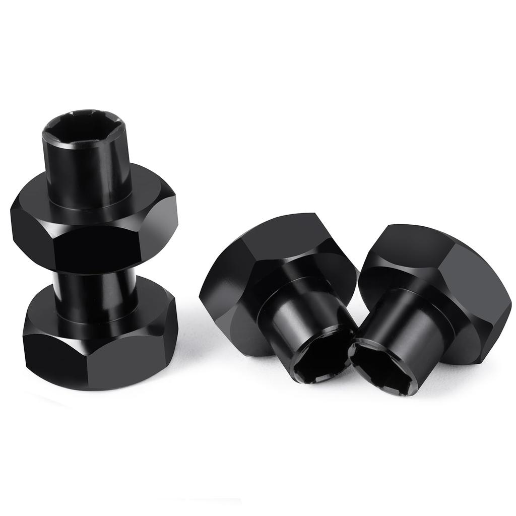 TRZX 4pcs 5mm to 12mm Wheel Hex Hub Adapter Combiner +10mm Upgrade Parts for 1/10 WPL D12 RC Truck