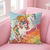 Fantasy Cute RRainbows BBrite Cushion Cover Pillowcase Short Plush Invisible zipper Room Sofa Cushion Cover