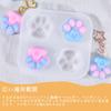 YINKE Cat Paw Silicone Molds and Resin Set for DIY Soft Molds for Cat DIY Handmade UV Cute Cat Paw Molds Perfect for Handmade and Bag Charms Molds,