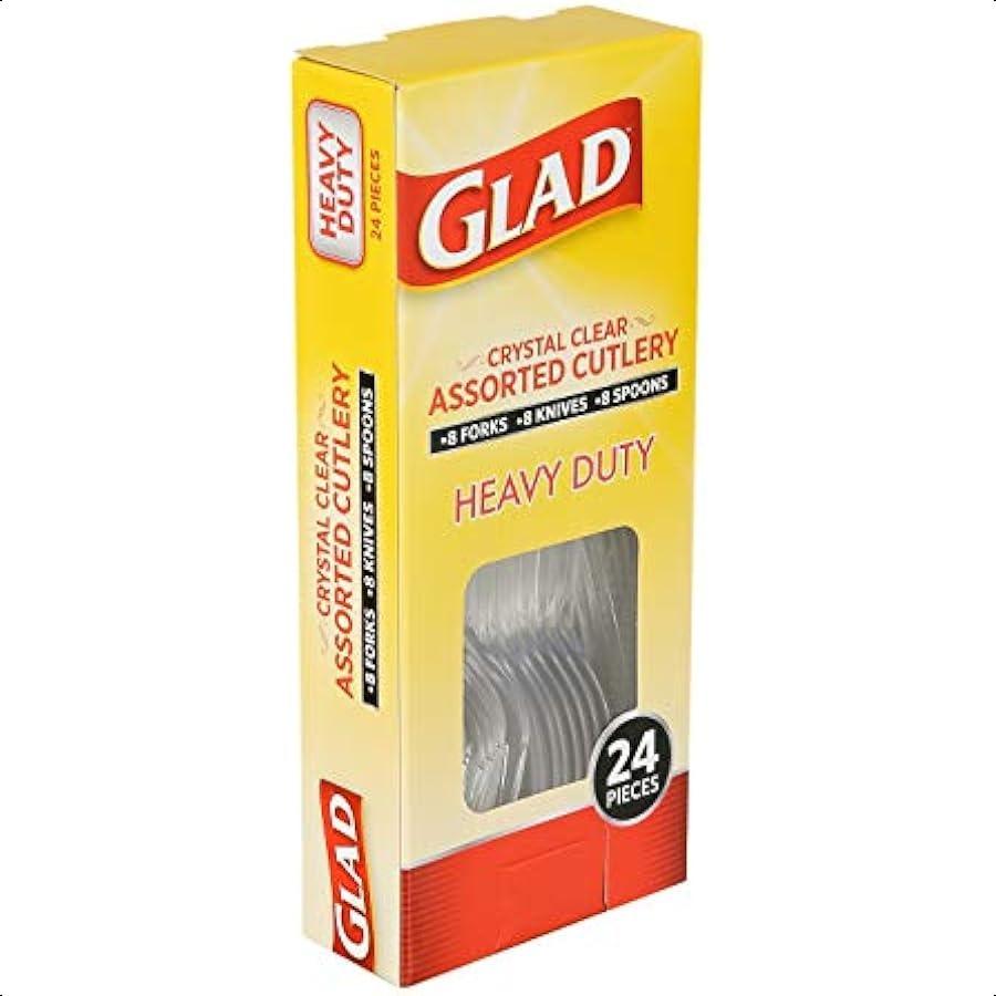 

Кристально чистые пластиковые столовые приборы в ассортименте 24 штуки Прозрачные и прочные пластиковые столовые приборы 8 вилок 8 ножей 8 ложек Одноразовые United States