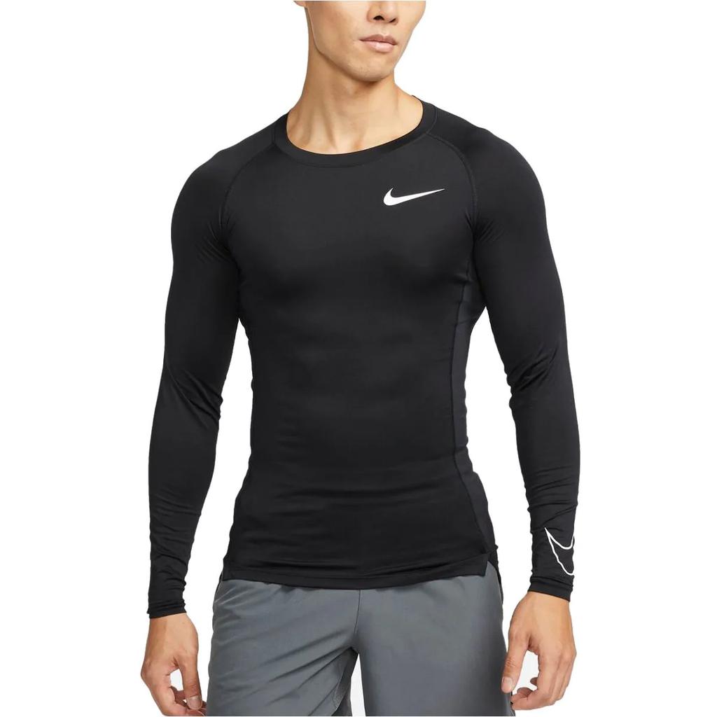 Nike Pro Quick-Dry Breathable Running Fitness Shirt Men Tops Black DD1990-010