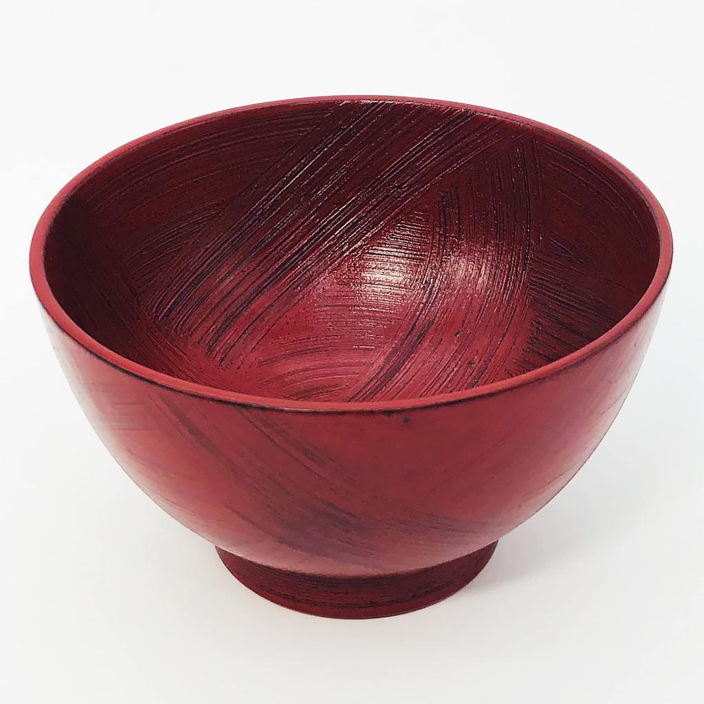 Maeju Lacquerware Wooden Soup Bowls Pair Miyako 4E-143
