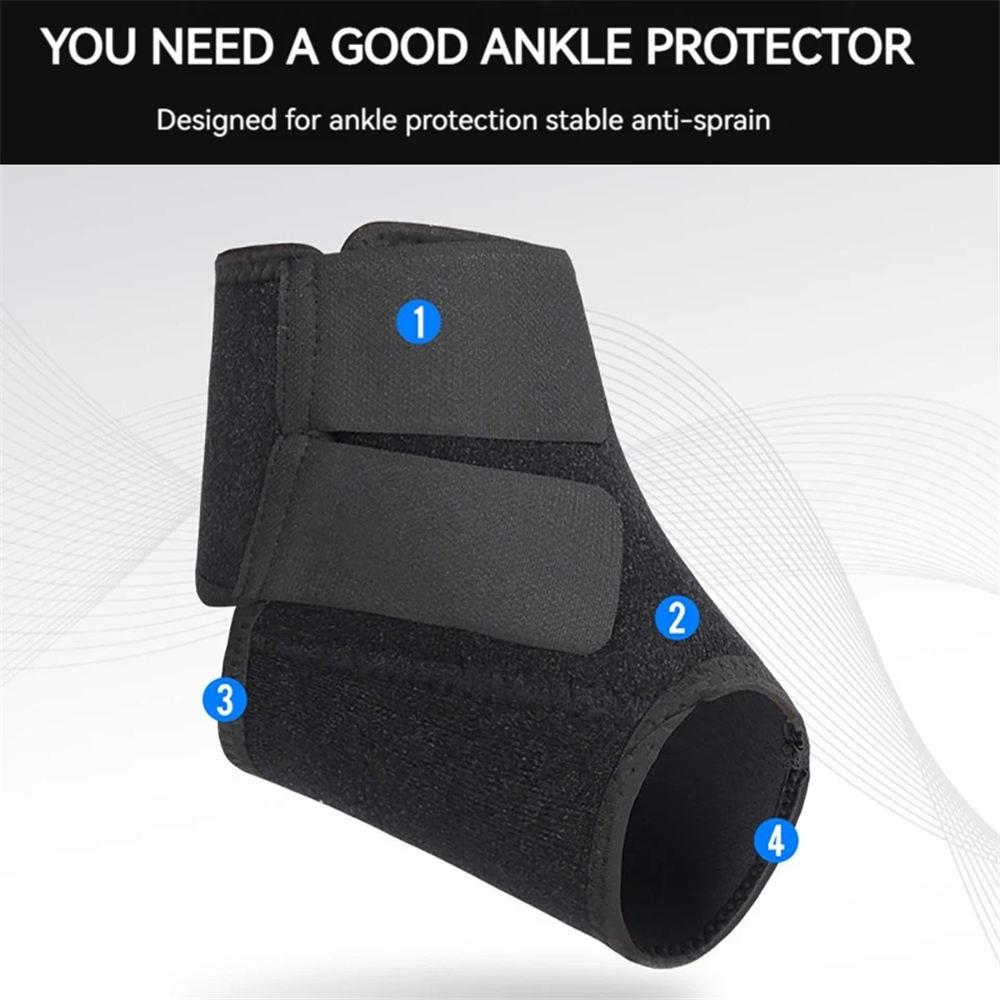 1Pcs Elastic Adjustable Sports Ankle Brace Pressure Ankle Socks Anti-Sprain Run Basketball Football Riding Breathable Stocking