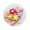 100pcs Popular Kawaii Flower Resin Beads Fit Hair Accessories Doll House Toy Slime Decoration