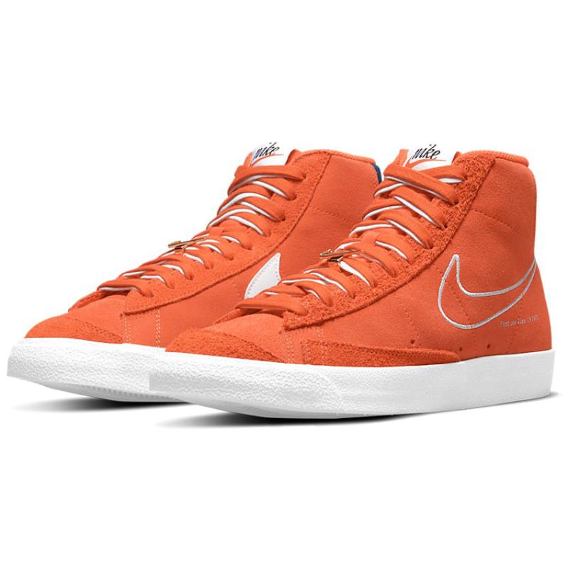 Nike Blazer Mid 77 First Use - Orange Sneakers Skateboard Shoes DC3433-800