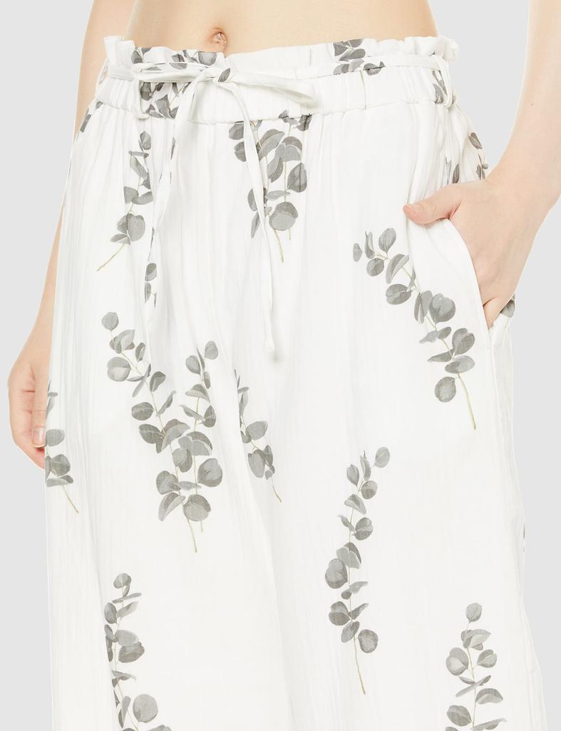 Gelato Pique Eucalyptus Print Long Pants PWFP221282 OWHT F Women's