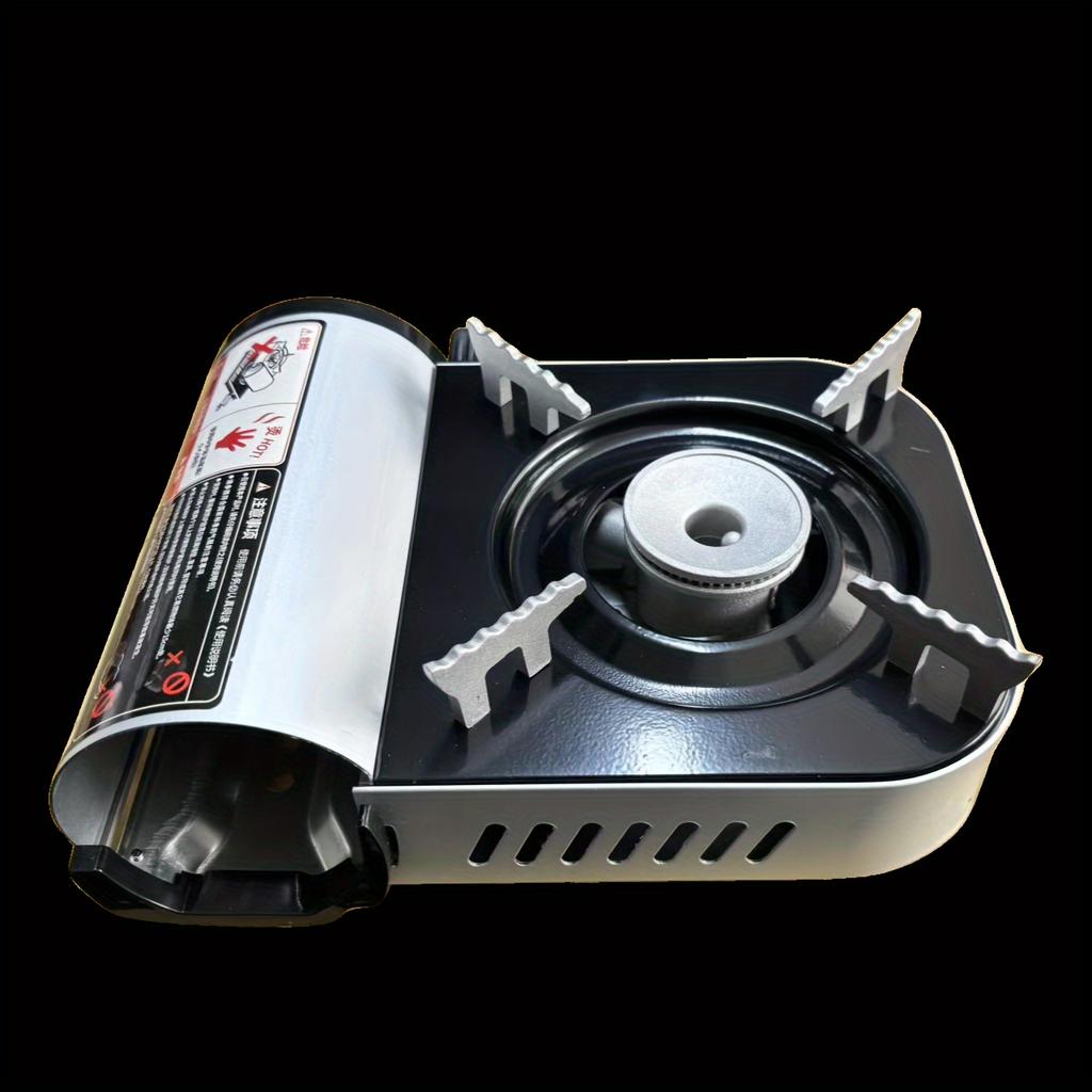 1pc Mini Portable Gas Stove, Outdoor Camping And Picnic Grill, Aluminum Alloy Material, Outdoor Cooking Supplies