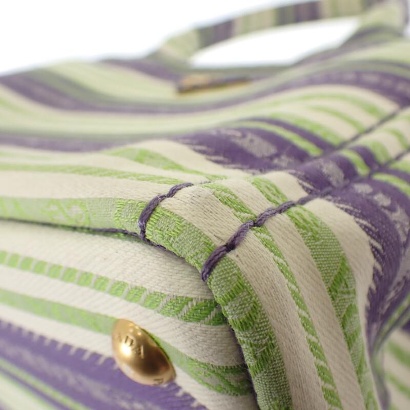 PRADA  1BG439 2WAY bag purple/green canvas Women