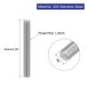 uxcell 4pcs Full Thread Rod M8 X 60mm 304 Stainless Steel Right Screw M8-1.25