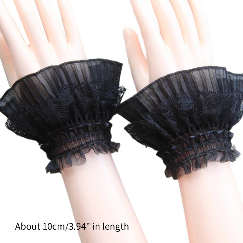 Fake Sleeves Autumn Winter Wild Sweater Decorative Sleeves Lace Sleeves Wrist Fake Cuff for Gilrs Women