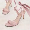 Fashion Bow Women Heeled Sandals High Heels Marie Janes Shoes Woman Slippers 2025 New Elegant Party Pumps Trend Dress Sandalias De Mujer