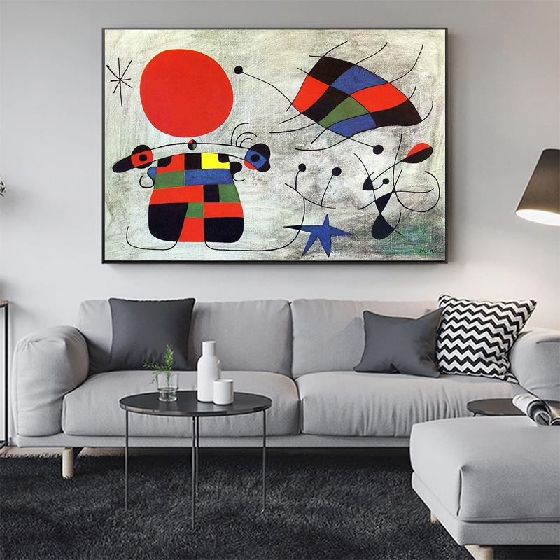 Slávne umenie Španielčina Joan Miro Maľba na plátne Kreatívne Plagáty a grafiky Nástenné umelecké obrazy pre deti Dekorácia izby Cuadros